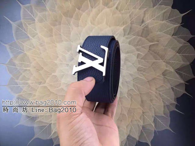 LV新款男士皮帶 路易威登荔枝紋精品腰帶  jjp2242